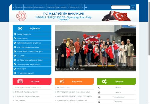 İSTANBUL / BAHÇELİEVLER - Siyavuşpaşa İmam Hatip Ortaokulu