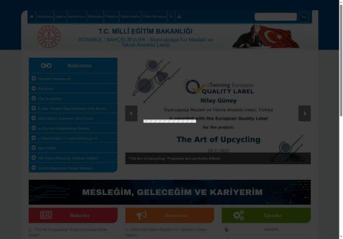 İSTANBUL / BAHÇELİEVLER - Siyavuşpaşa Kız Mesleki ve Teknik Anadolu Lisesi