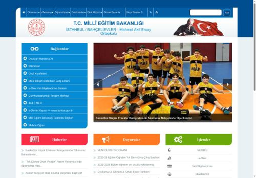 İSTANBUL / BAHÇELİEVLER - Mehmet Akif Ersoy Ortaokulu