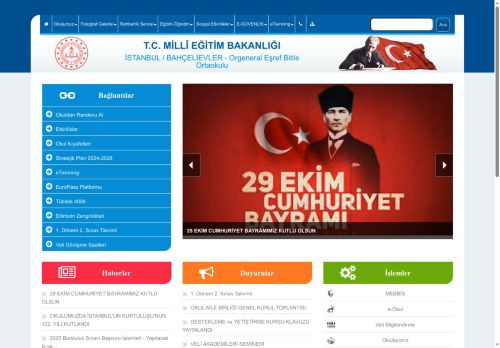 İSTANBUL / BAHÇELİEVLER - Orgeneral Eşref Bitlis Ortaokulu