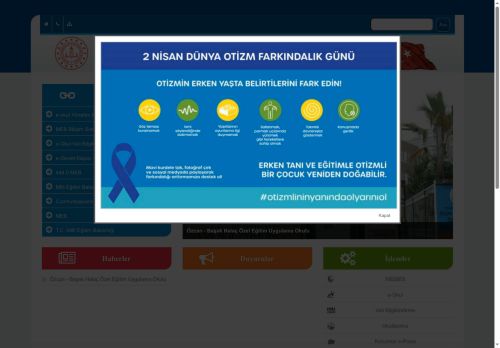 İSTANBUL / BAHÇELİEVLER - ÖZCAN-BAŞAK HALAÇ ÖZEL EĞİTİM UYGULAMA OKULU II. KADEME