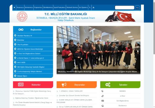 İSTANBUL / BAHÇELİEVLER - Şehit Mahir Ayabak İmam Hatip Ortaokulu