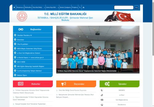 İSTANBUL / BAHÇELİEVLER - Şirinevler Mehmet Şen İlkokulu