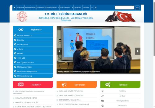 İSTANBUL / BAHÇELİEVLER - Vali Recep Yazıcıoğlu Ortaokulu