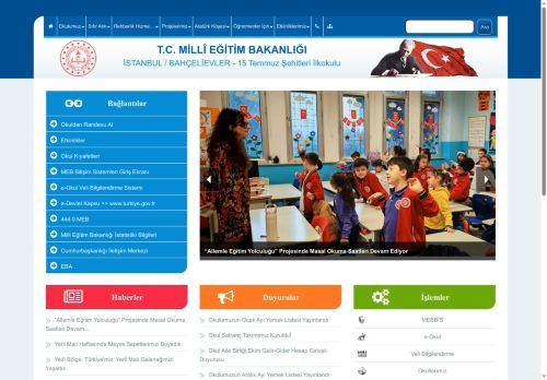 İSTANBUL / BAHÇELİEVLER - 15 Temmuz Şehitleri İlkokulu
