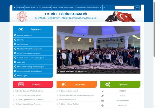 İSTANBUL / BAKIRKÖY - Ataköy Cumhuriyet Anadolu Lisesi