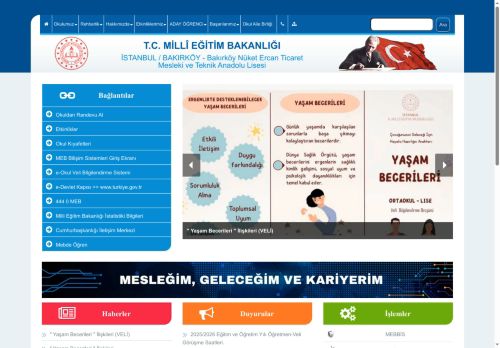 İSTANBUL / BAKIRKÖY - Bakırköy Nüket Ercan Ticaret Mesleki ve Teknik Anadolu Lisesi