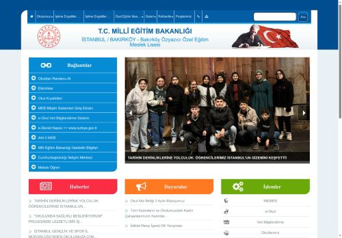 İSTANBUL / BAKIRKÖY - Bakırköy Özyazıcı Özel Eğitim Meslek Lisesi
