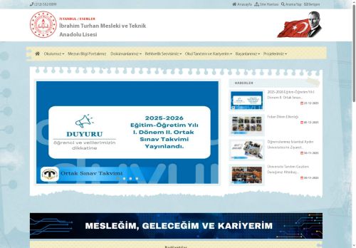 İSTANBUL / ESENLER - İbrahim Turhan Mesleki ve Teknik Anadolu Lisesi