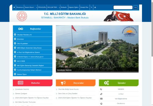 İSTANBUL / BAKIRKÖY - Medeni Berk İlkokulu