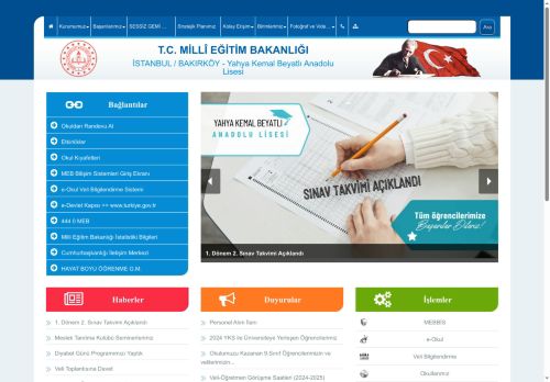 İSTANBUL / BAKIRKÖY - Yahya Kemal Beyatlı Anadolu Lisesi