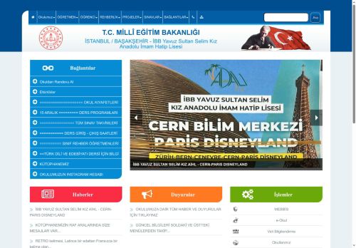 İSTANBUL / BAŞAKŞEHİR - İBB Yavuz Sultan Selim Kız Anadolu İmam Hatip Lisesi