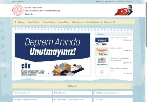 İSTANBUL / BAŞAKŞEHİR - Emlak Konut Şehit Vedat Barceğci İlkokulu