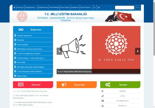 İSTANBUL / BAŞAKŞEHİR - M.Emin Saraç İmam Hatip Ortaokulu
