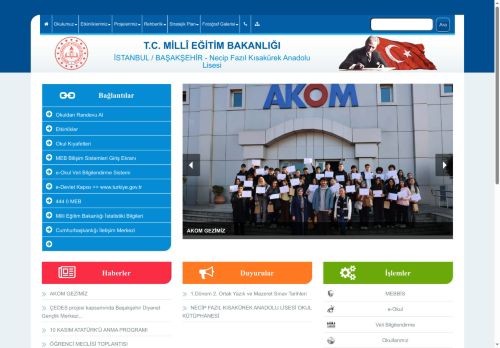 İSTANBUL / BAŞAKŞEHİR - Necip Fazıl Kısakürek Anadolu Lisesi