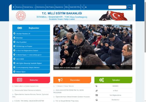 İSTANBUL / BAŞAKŞEHİR - TOKİ Aliya İzzetbegoviç Anadolu İmam Hatip Lisesi