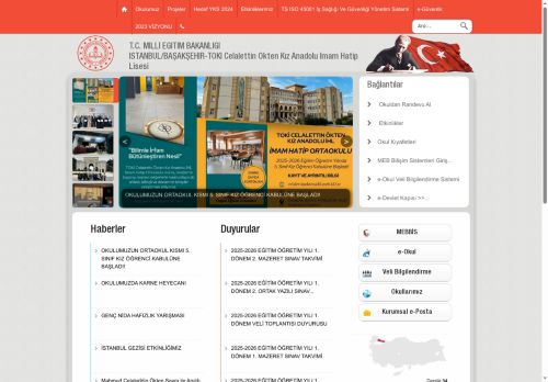 İSTANBUL / BAŞAKŞEHİR - TOKİ Celalettin Ökten Kız Anadolu İmam Hatip Lisesi