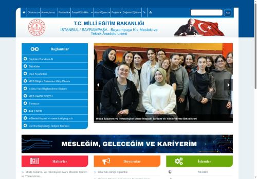 İSTANBUL / BAYRAMPAŞA - Bayrampaşa Kız Mesleki ve Teknik Anadolu Lisesi