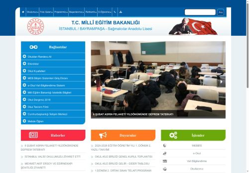 İSTANBUL / BAYRAMPAŞA - Sağmalcılar Anadolu Lisesi