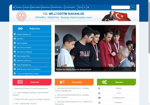 İSTANBUL / BEŞİKTAŞ - Beşiktaş Atatürk Anadolu Lisesi