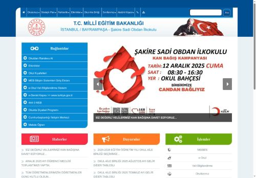 İSTANBUL / BAYRAMPAŞA - Şakire Sadi Obdan İlkokulu