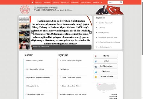 İSTANBUL / BAYRAMPAŞA - Tuna Anadolu Lisesi