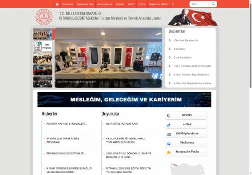 İSTANBUL / BEŞİKTAŞ - Etiler Turizm Mesleki ve Teknik Anadolu Lisesi