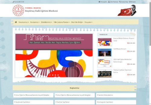 İSTANBUL / BEŞİKTAŞ - Beşiktaş Halk Eğitimi Merkezi