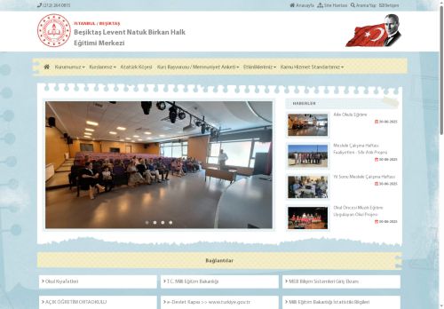 İSTANBUL / BEŞİKTAŞ - Beşiktaş Levent Natuk Birkan Halk Eğitimi Merkezi