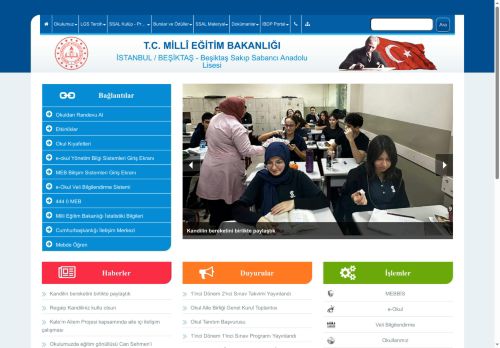 İSTANBUL / BEŞİKTAŞ - Beşiktaş Sakıp Sabancı Anadolu Lisesi