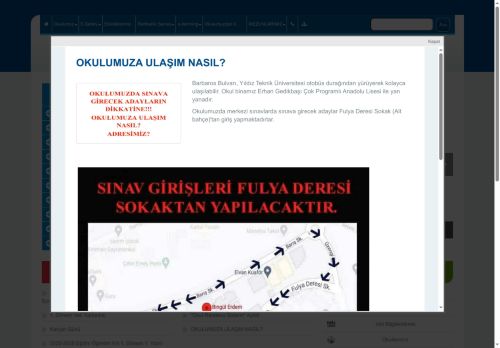 İSTANBUL / BEŞİKTAŞ - Bingül Erdem Anadolu Lisesi