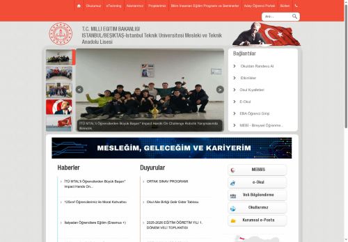 İSTANBUL / BEŞİKTAŞ - İstanbul Teknik Üniversitesi Mesleki ve Teknik Anadolu Lisesi