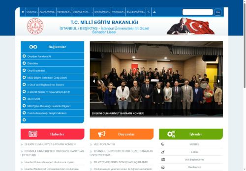 İSTANBUL / BEŞİKTAŞ - İstanbul Üniversitesi Itri Güzel Sanatlar Lisesi