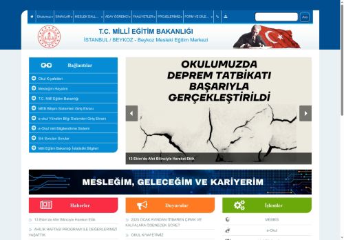 İSTANBUL / BEYKOZ - Beykoz Mesleki Eğitim Merkezi