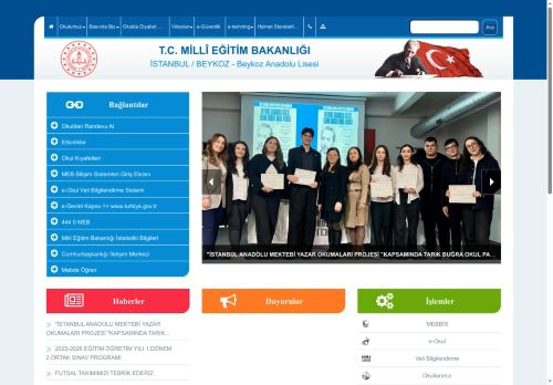 İSTANBUL / BEYKOZ - Beykoz Anadolu Lisesi