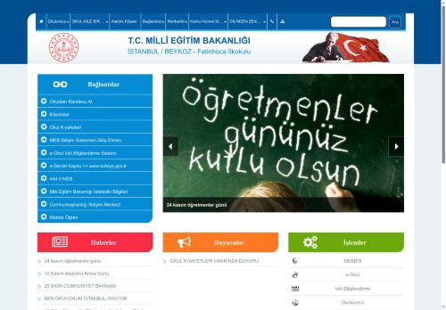 İSTANBUL / BEYKOZ - Fatinhoca İlkokulu