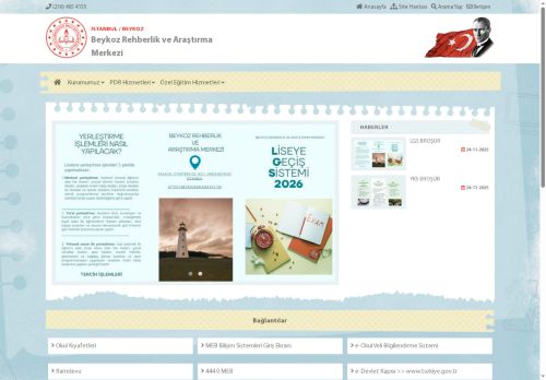 İSTANBUL / BEYKOZ - Beykoz Rehberlik ve Araştırma Merkezi