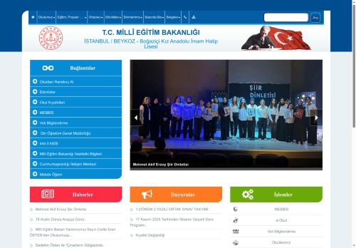 İSTANBUL / BEYKOZ - Boğaziçi Kız Anadolu İmam Hatip Lisesi