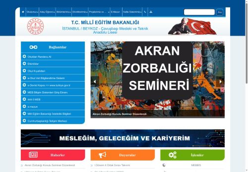 İSTANBUL / BEYKOZ - Çavuşbaşı Mesleki ve Teknik Anadolu Lisesi