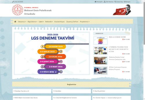 İSTANBUL / BEYKOZ - Mehmet Emin Pulatkonak Ortaokulu