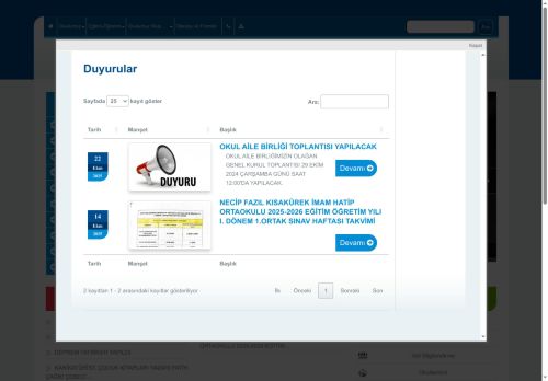 İSTANBUL / BEYKOZ - Necip Fazıl Kısakürek İmam Hatip Ortaokulu