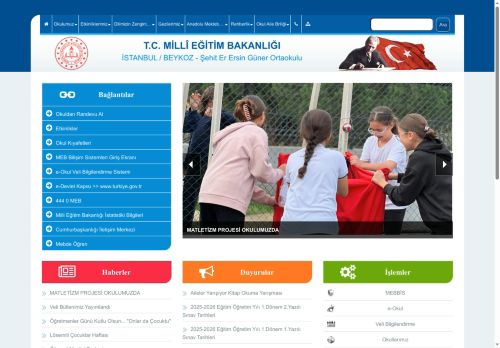 İSTANBUL / BEYKOZ - Şehit Er Ersin Güner Ortaokulu