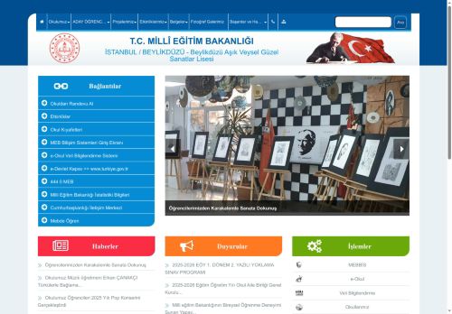 İSTANBUL / BEYLİKDÜZÜ - Beylikdüzü Aşık Veysel Güzel Sanatlar Lisesi