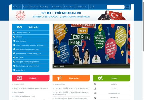 İSTANBUL / BEYLİKDÜZÜ - Gürpınar Azime Yılmaz İlkokulu