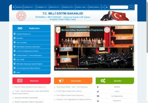 İSTANBUL / BEYLİKDÜZÜ - Gürpınar İsmail Lütfi Çakan Anadolu İmam Hatip Lisesi