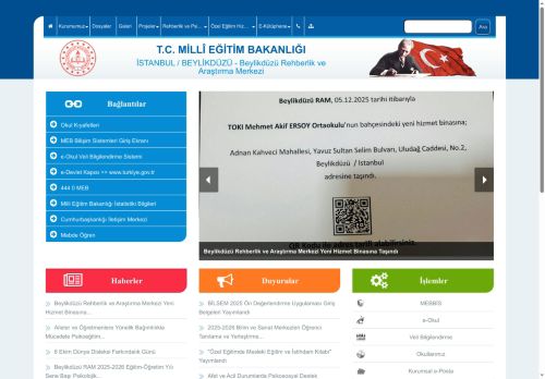 İSTANBUL / BEYLİKDÜZÜ - Beylikdüzü Rehberlik ve Araştırma Merkezi