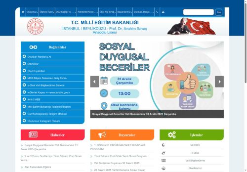 İSTANBUL / BEYLİKDÜZÜ - Prof. Dr. İbrahim Savaş Anadolu Lisesi
