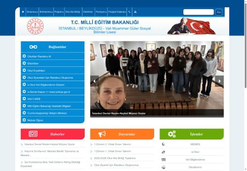 İSTANBUL / BEYLİKDÜZÜ - Vali Muammer Güler Sosyal Bilimler Lisesi