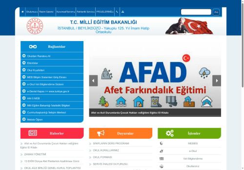 İSTANBUL / BEYLİKDÜZÜ - Yakuplu 125. Yıl İmam Hatip Ortaokulu