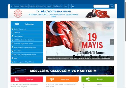 İSTANBUL / BEYOĞLU - Fındıklı Mesleki ve Teknik Anadolu Lisesi